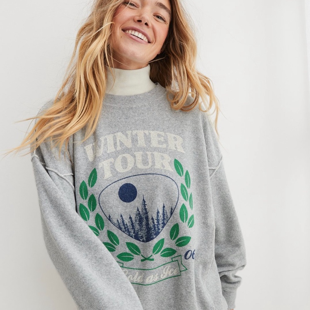 Aerie The Chill Cozy Crew Sweatshirt